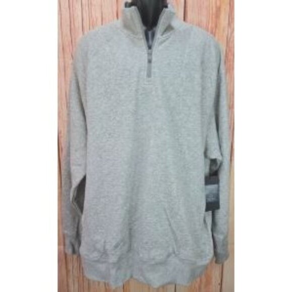 Fabletics NWT The Go-To 1/4 Zip Sweatshirt XXL Gray - Phone & Zip Pockets NEW - Picture 1 of 11